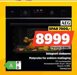POWER Aeg Integrert stekeovn Matprobe for enklere matlaging tilbud