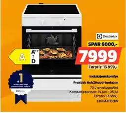 POWER Electrolux Induksjonskomfyr Praktisk Hob2Hood-funksjon tilbud