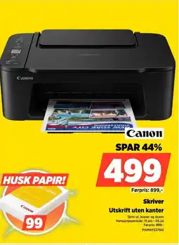 POWER Canon Skriver Utskrift uten kanter tilbud