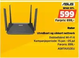 POWER Asus Ruter Utvidbart og sikkert nettverk tilbud