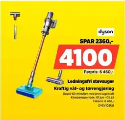 POWER Dyson Ledningsfri støvsuger Kraftig våt- og tørrengjøring tilbud