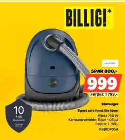 POWER Nilfisk Støvsuger Egnet selv for et lite hjem tilbud