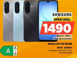 POWER Samsung Galaxy A17 4G 128 GB Stort batteri tilbud