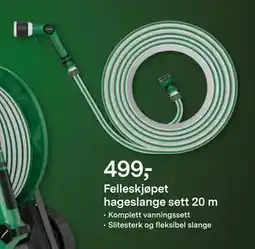 Felleskjøpet Felleskjøpet hageslange sett 20 m tilbud