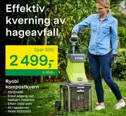 Felleskjøpet Ryobi kompostkvern tilbud