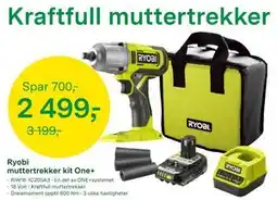 Felleskjøpet Ryobi muttertrekker kit One+ tilbud