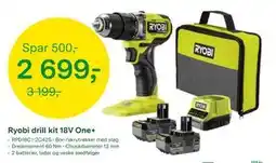 Felleskjøpet Ryobi drill kit 18V One+ tilbud