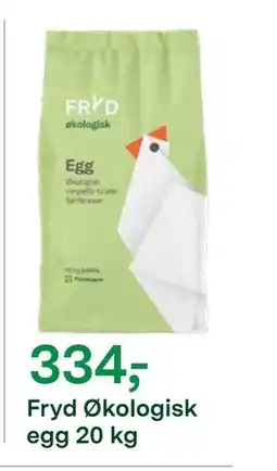 Felleskjøpet Fryd Økologisk egg 20 kg tilbud