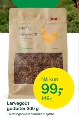 Felleskjøpet Larvegodt godbiter 300 g tilbud