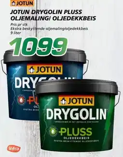 Coop Byggmix JOTUN DRYGOLIN PLUSS OLJEMALING/ OLJEDEKKBEIS tilbud