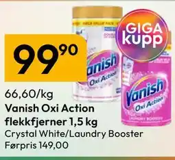 Gigaboks Vanish Oxi Action flekkfjerner 1,5 kg tilbud