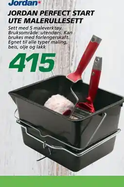 Coop Byggmix JORDAN PERFECT START UTE MALERULLESETT tilbud