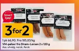 Gigaboks VM-pølser fra Strøm-Larsen 2 x 120 g tilbud