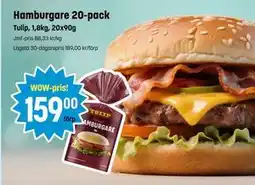 Eurocash Hamburgare 20-pack tilbud