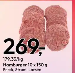 Gigaboks Hamburger 10 x 150 g tilbud