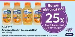 Gigaboks American Garden Dressing & Dip 1 l, Medlemspris tilbud