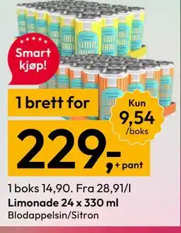 Gigaboks Limonade 24 x 330 ml tilbud