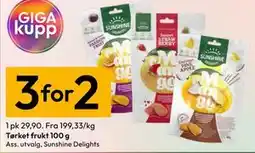 Gigaboks Tørket frukt 100 g tilbud