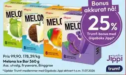 Gigaboks Melona Ice Bar 560 g tilbud