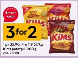 Gigaboks Kims potetgull 200 g tilbud