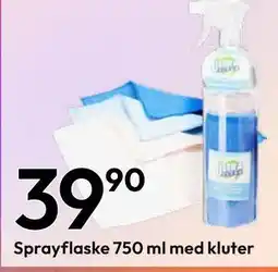 Gigaboks Sprayflaske 750 ml med kluter tilbud