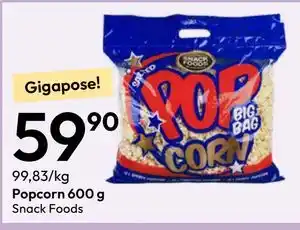 Gigaboks Popcorn 600 g tilbud