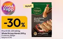Gigaboks Whole Shrimp Mandu tilbud