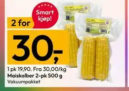 Gigaboks Maiskolber 2-pk 500 g tilbud