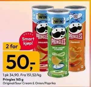 Gigaboks Pringles 165 g tilbud