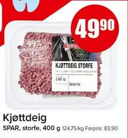 Spar Kjøttdeig tilbud