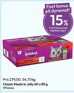 Gigaboks Classic Meals In Jelly 60 x 85 g tilbud