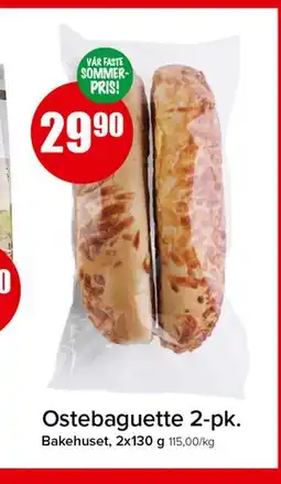Spar Ostebaguette 2-pk tilbud