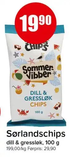 Spar Sørlandschips tilbud