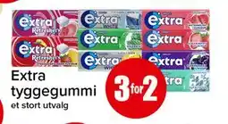 Spar Extra tyggegummi tilbud