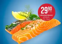 CC Mat Lakseporsjoner m/skinn tilbud