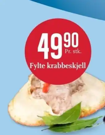 Fylte krabbeskjell