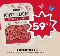 Coop Marked Coop kjøttdeig tilbud