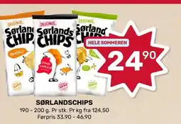 Coop Marked Sørlandschips tilbud