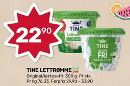 Coop Marked Tine lettrømme tilbud