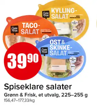 Eurospar Grønn & Frisk Spiseklare salater tilbud