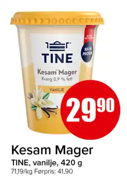 Eurospar TINE Kesam Mager tilbud