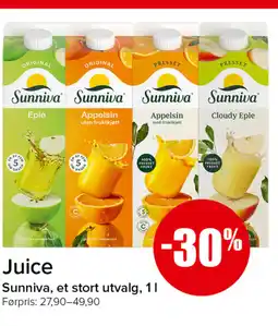 Eurospar Sunniva Juice tilbud