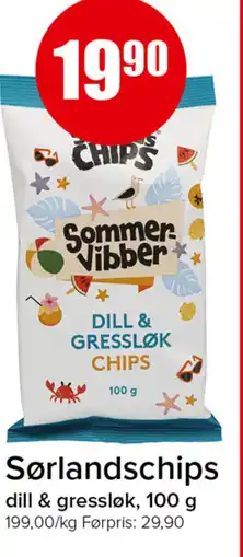 Eurospar Sørlandschips tilbud