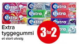 Eurospar Extra tyggegummi tilbud