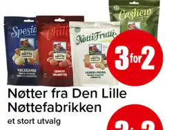 Eurospar Nøtter fra Den Lille Nøttefabrikken tilbud