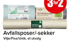 Eurospar Avfallsposer/-sekker tilbud