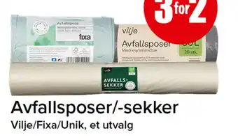 Eurospar Avfallsposer/-sekker tilbud
