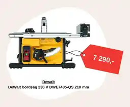Montér DeWalt bordsag 230 V DWE7485-QS 210 mm tilbud