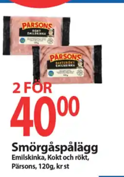 MaxiMat Svinesund Pärsons Smörgåspålägg tilbud