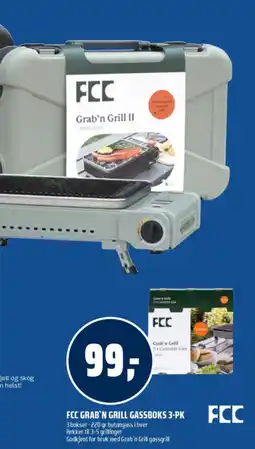 Coop Obs FCC Grab'n Grill gassboks 3-pk tilbud